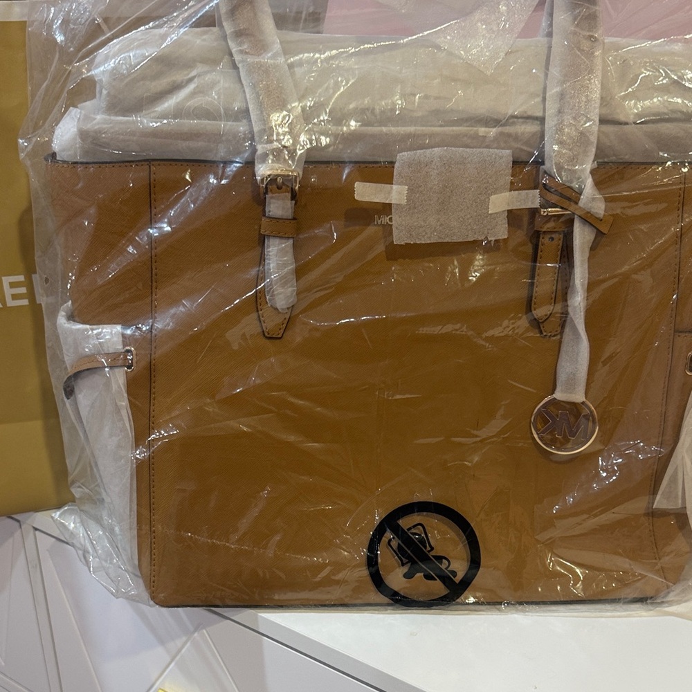 Michael Kors Brown Leather Tote